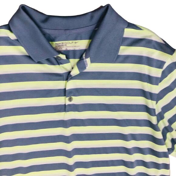 Nike Golf Tour Performance DRI-FIT Men’s Gray Green Polo Shirt Sz XL - Picture 2 of 9